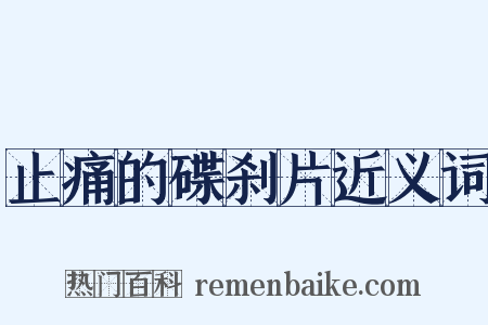 止痛的碟刹片近义词是什么意思的图片